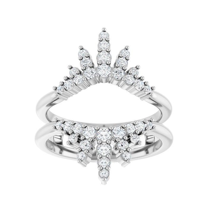14K White Gold 1/2 CTW Lab-Grown Diamond Ring Guard