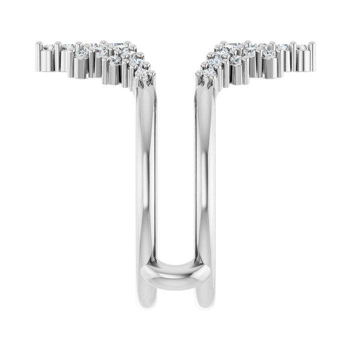 14K White Gold 1/2 CTW Lab-Grown Diamond Ring Guard