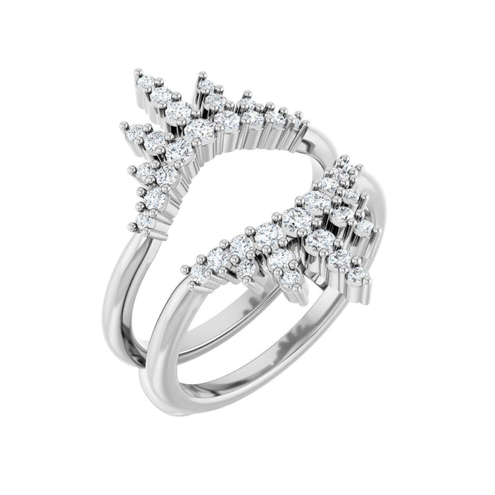 14K White Gold 1/2 CTW Lab-Grown Diamond Ring Guard