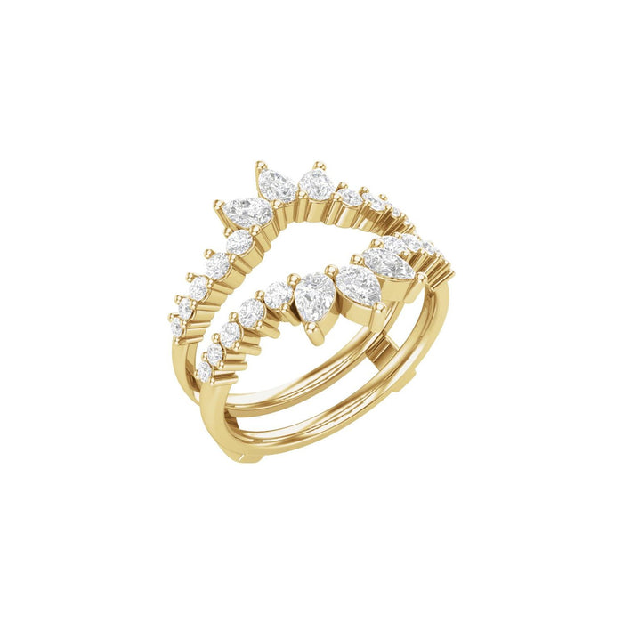 14K Yellow Gold 1 CTW Lab-Grown Diamond Ring Guard