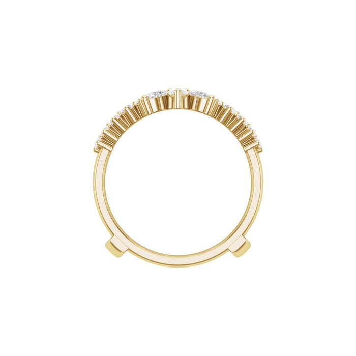 14K Yellow Gold 1 CTW Lab-Grown Diamond Ring Guard