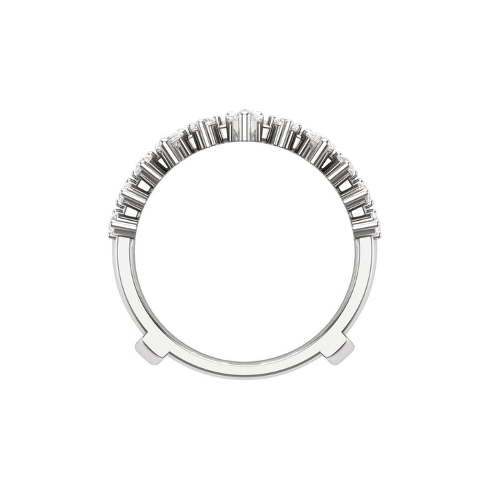 14K White Gold 1 CTW Lab-Grown Diamond Ring Guard