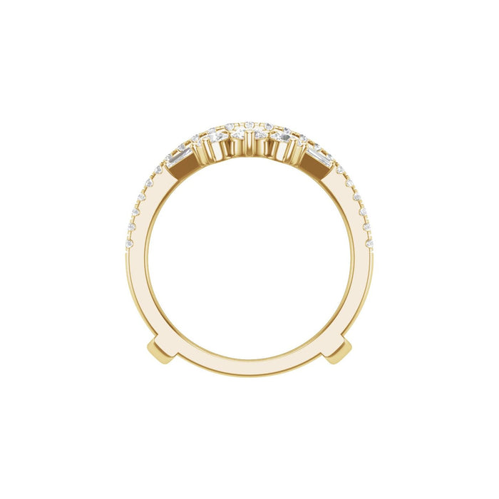 14K Yellow Gold 1 1/5 CTW Lab-Grown Diamond Ring Guard