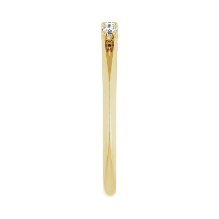 14K Yellow Gold 1/6 CTW Lab-Grown Diamond  Anniversary Band