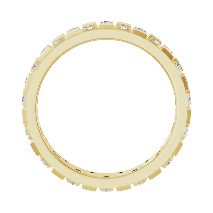 14K Yellow Gold 3/8 CTW Natural Diamond Band