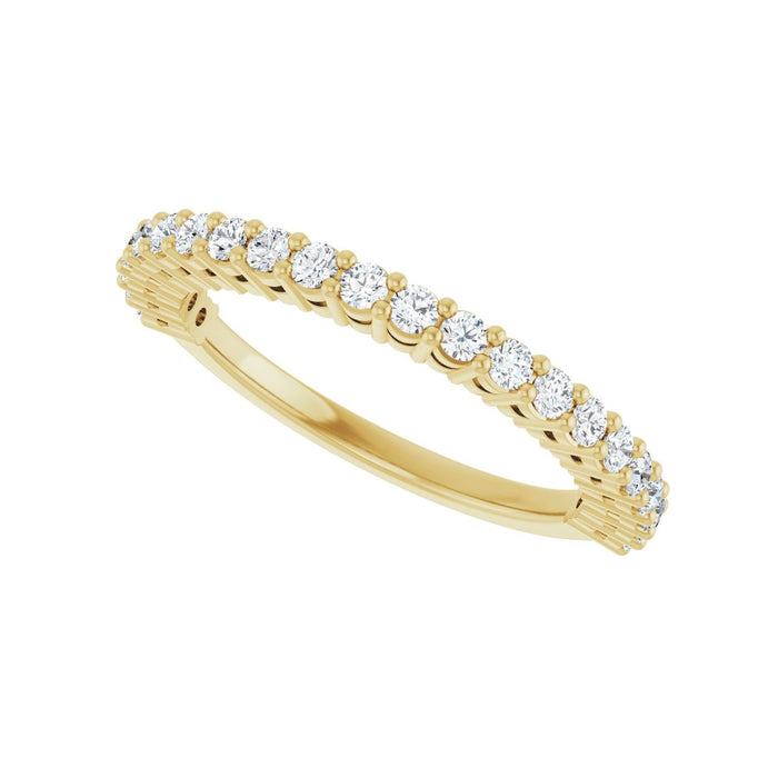 14K Yellow Gold 3/8 CTW Lab-Grown Diamond Anniversary Band