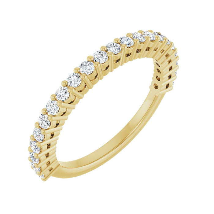 14K Yellow Gold 3/8 CTW Lab-Grown Diamond Anniversary Band