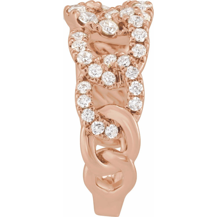 14K Rose Gold 1 CTW Lab-Grown Diamond Ring