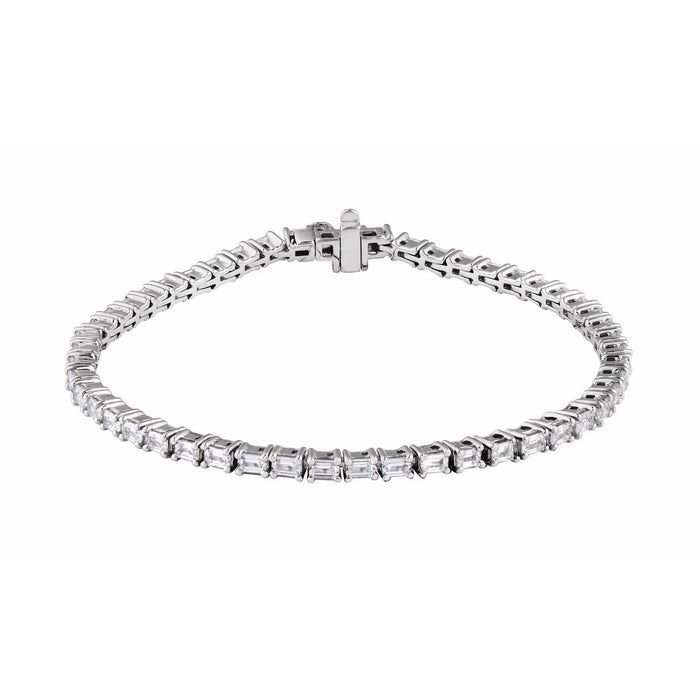 14K White Gold 5 CTW Lab-Grown Diamond Line 6 1/2" Bracelet