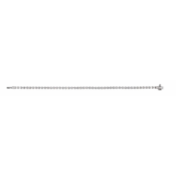 14K White Gold 5 CTW Lab-Grown Diamond Line 7" Bracelet