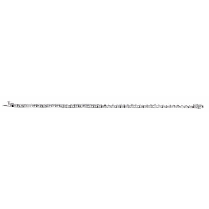 14K White Gold 5 CTW Lab-Grown Diamond Line 7" Bracelet