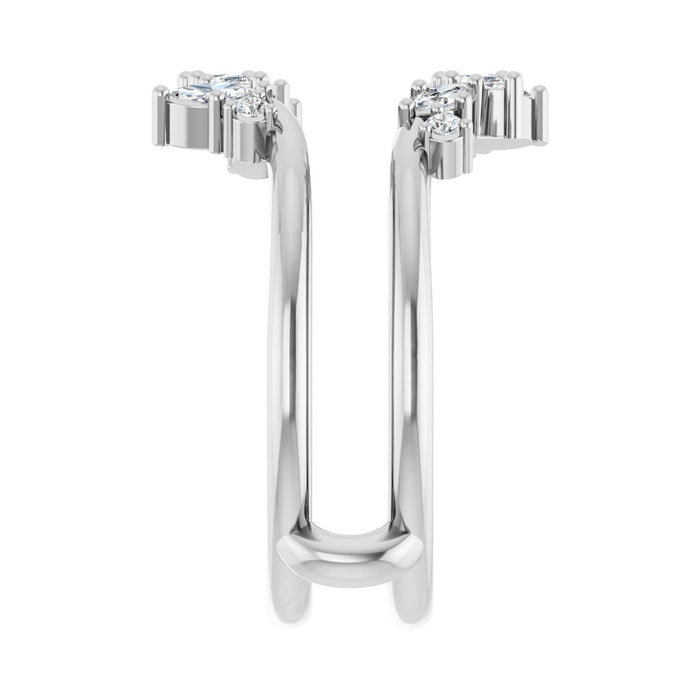 14K White Gold 1/3 CTW Lab-Grown Diamond Ring Guard