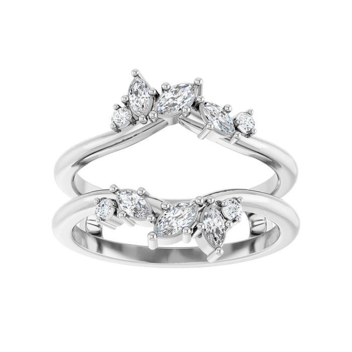 14K White Gold 1/3 CTW Lab-Grown Diamond Ring Guard