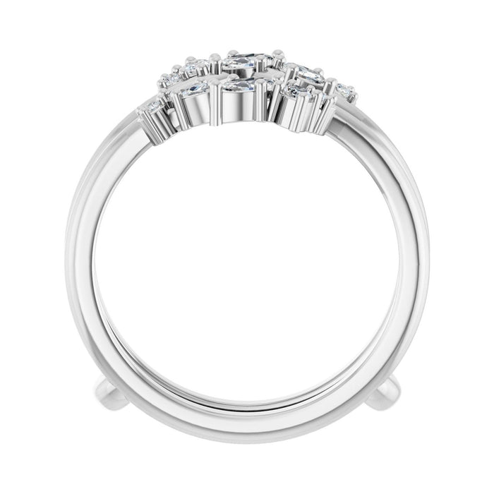 14K White Gold 1/3 CTW Lab-Grown Diamond Ring Guard