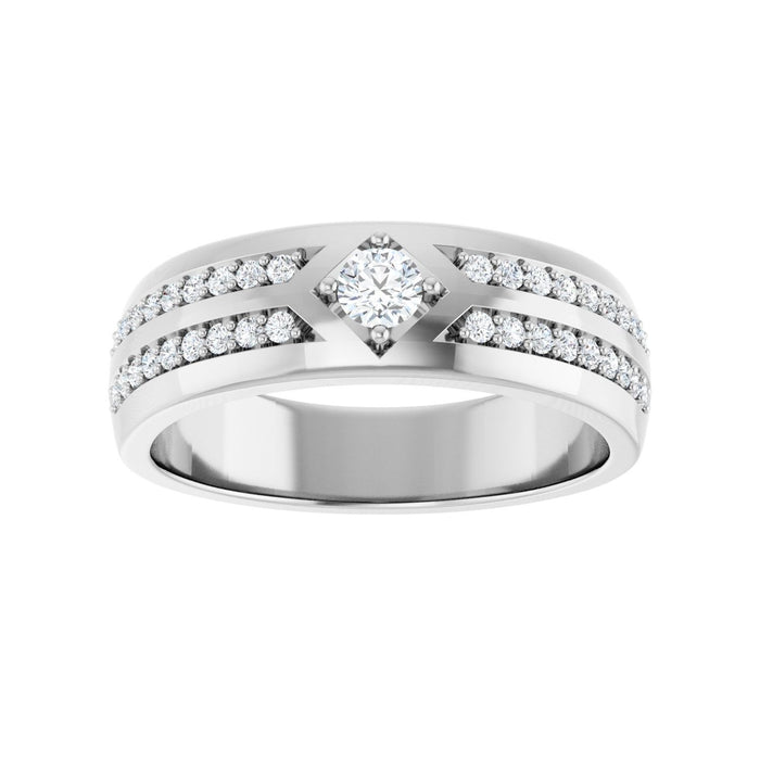 14K White Gold 1/2 CTW Lab-Grown Diamond Band
