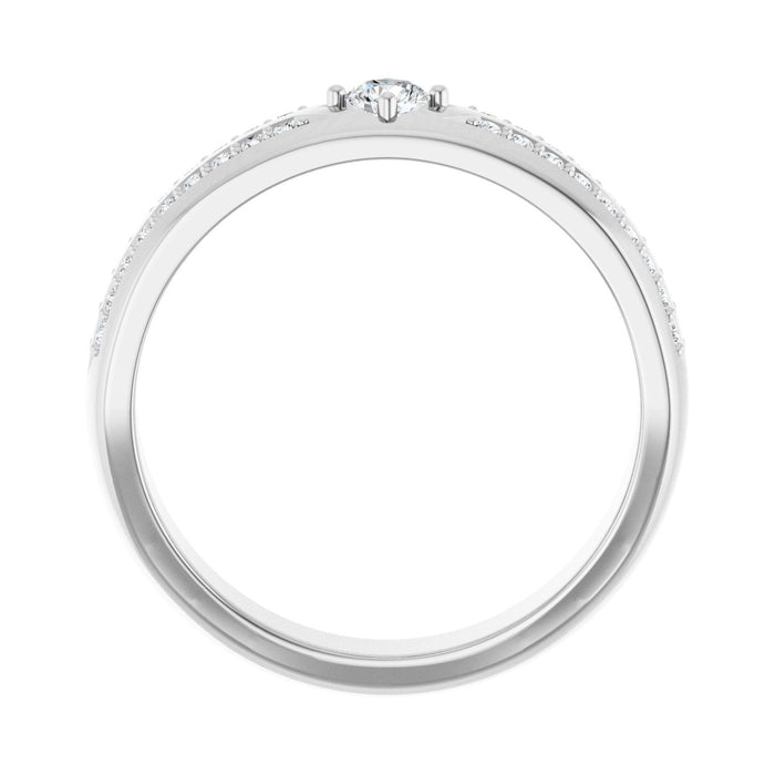 14K White Gold 1/2 CTW Lab-Grown Diamond Band