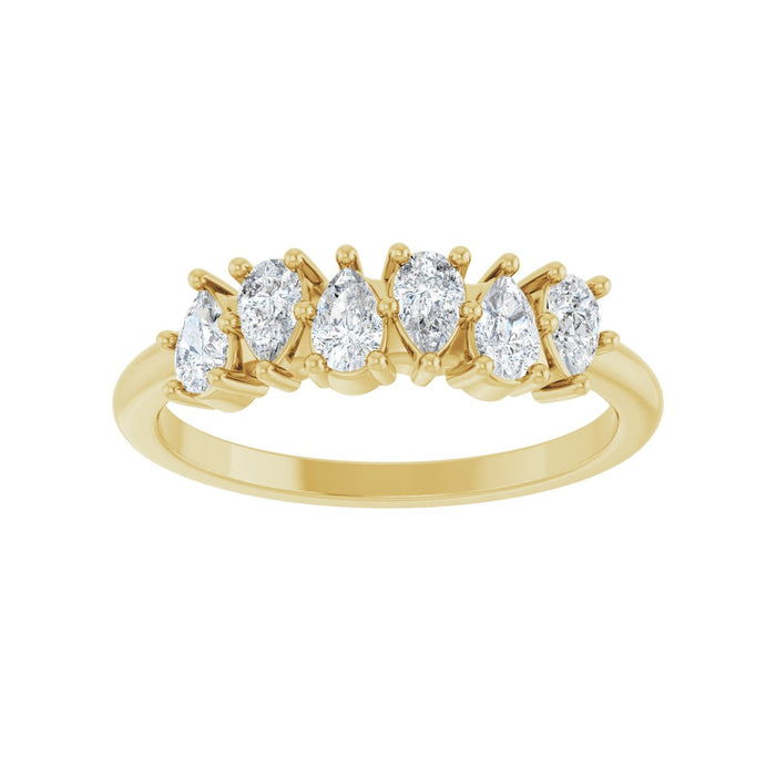 14K Yellow Gold 5/8 CTW Lab-Grown Diamond Anniversary Band