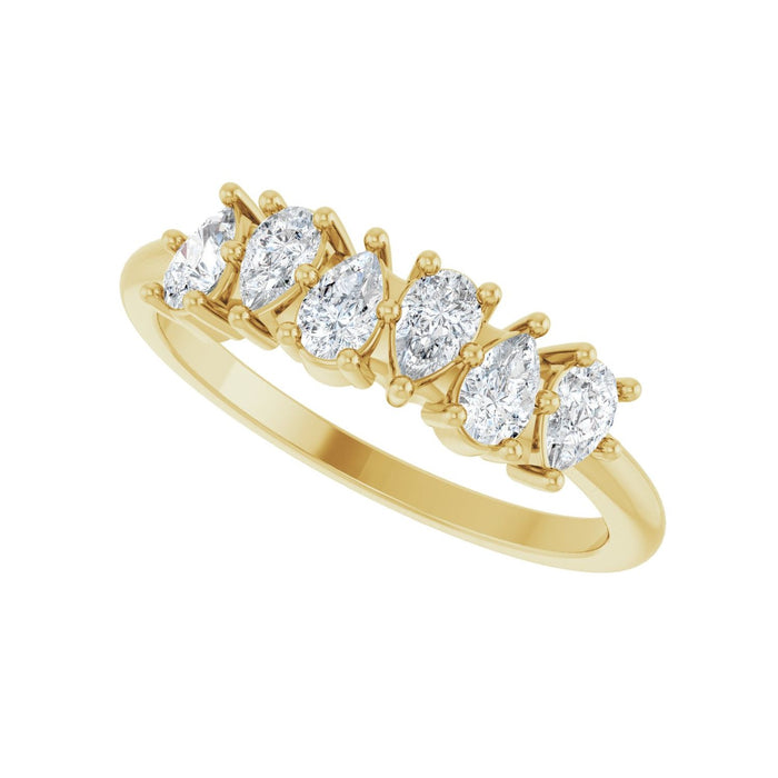14K Yellow Gold 5/8 CTW Lab-Grown Diamond Anniversary Band