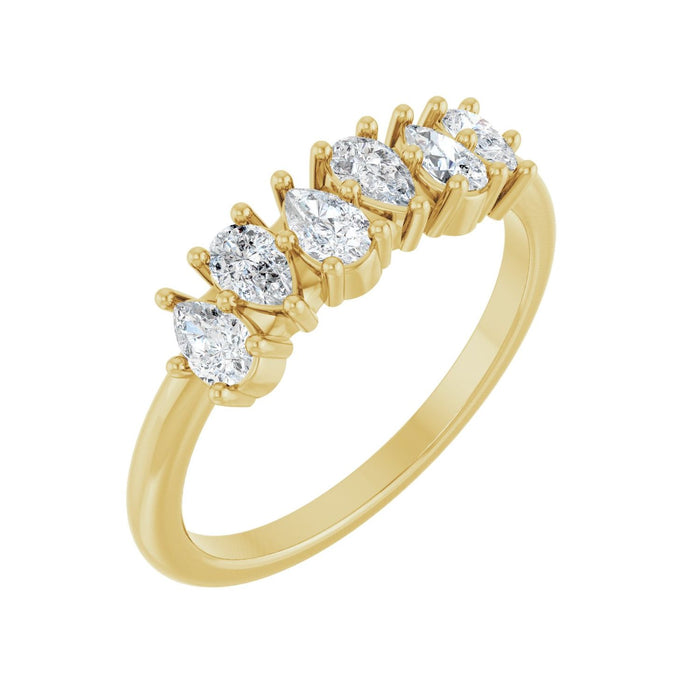 14K Yellow Gold 5/8 CTW Lab-Grown Diamond Anniversary Band