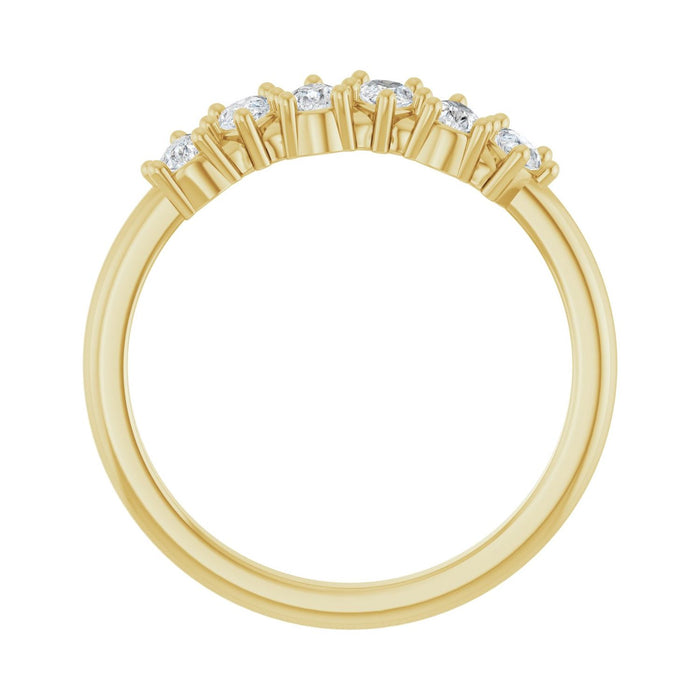 14K Yellow Gold 5/8 CTW Lab-Grown Diamond Anniversary Band