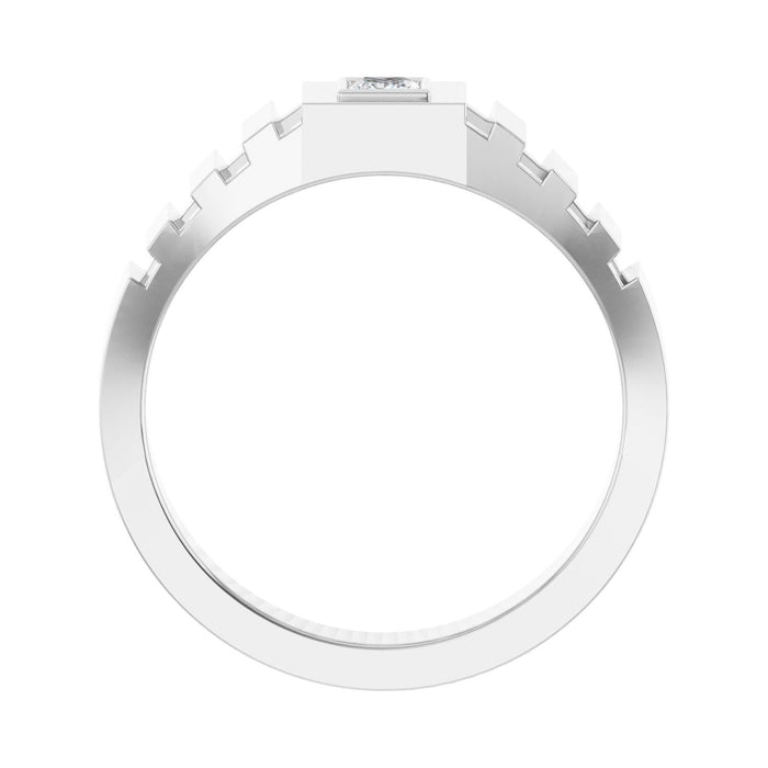 14K White Gold 1/6 CT Lab-Grown Diamond Band