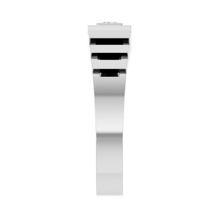 14K White Gold 1/6 CT Lab-Grown Diamond Band