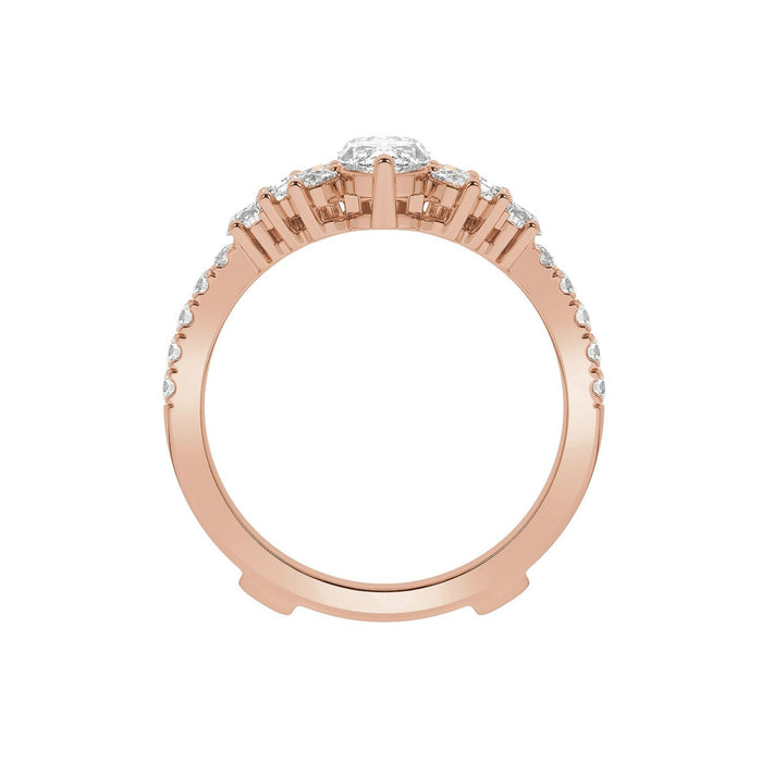 14K Rose Gold 2 CTW Lab-Grown Diamond Ring Guard