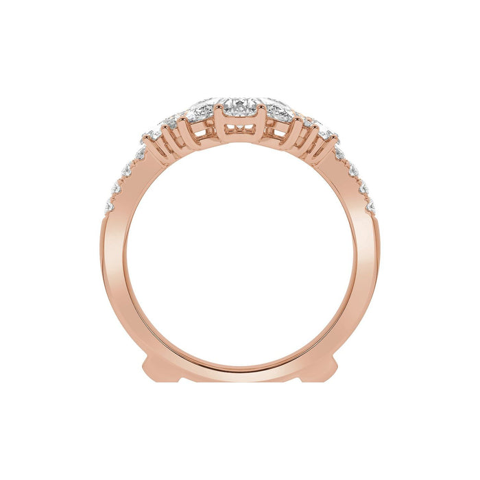 14K Rose Gold 2 CTW Lab-Grown Diamond Ring Guard