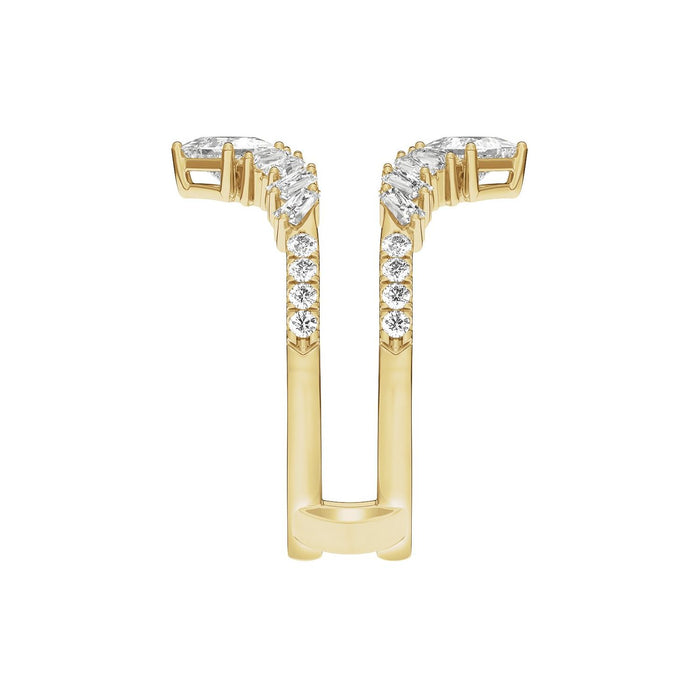 14K Yellow Gold 1 1/4 CTW Lab-Grown Diamond Ring Guard