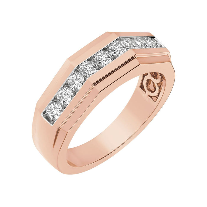 14K Rose Gold 1/2 CTW Lab-Grown Diamond Band