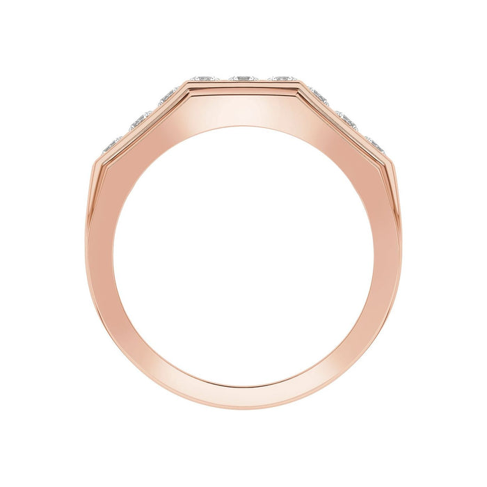 14K Rose Gold 1/2 CTW Lab-Grown Diamond Band