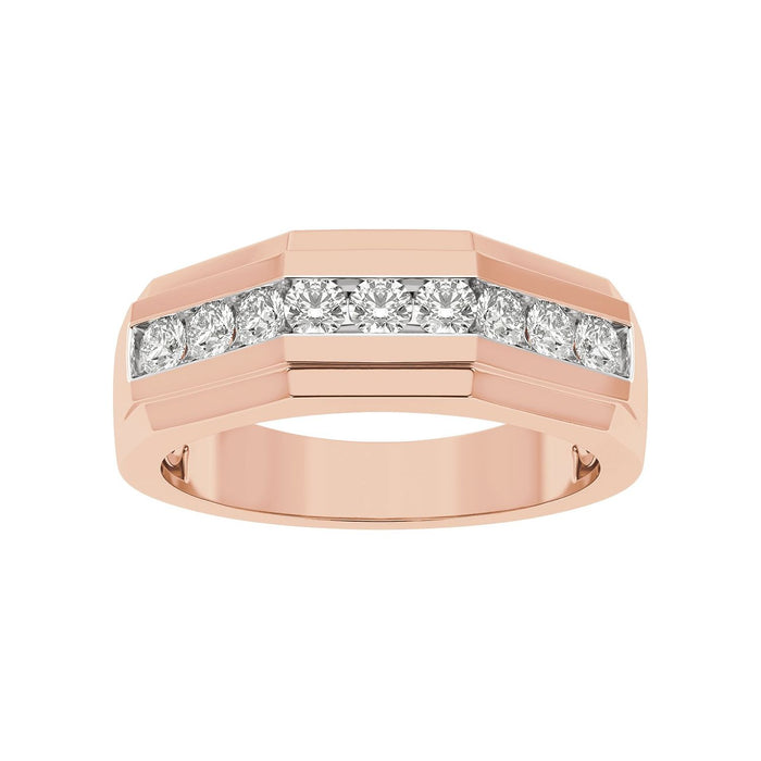 14K Rose Gold 1/2 CTW Lab-Grown Diamond Band