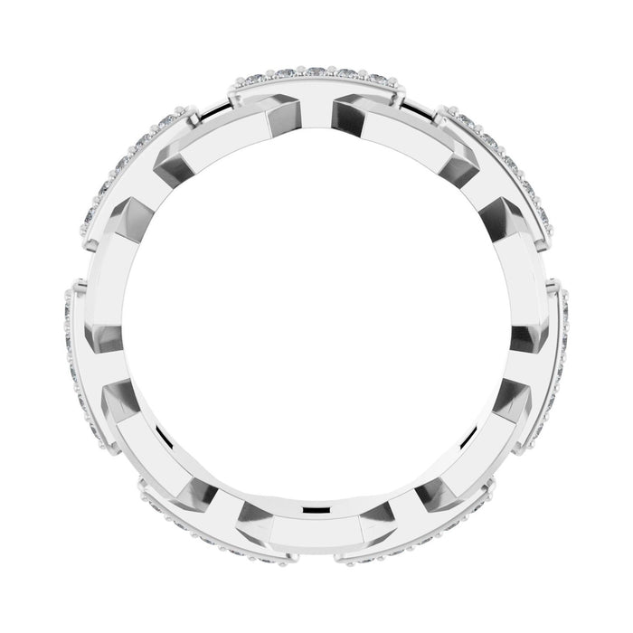 14K White Gold 1/5 CTW Lab-Grown Diamond Band