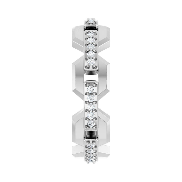 14K White Gold 1/5 CTW Lab-Grown Diamond Band