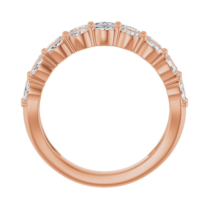 14K Rose Gold 1/2 CTW Lab-Grown Diamond Anniversary Band