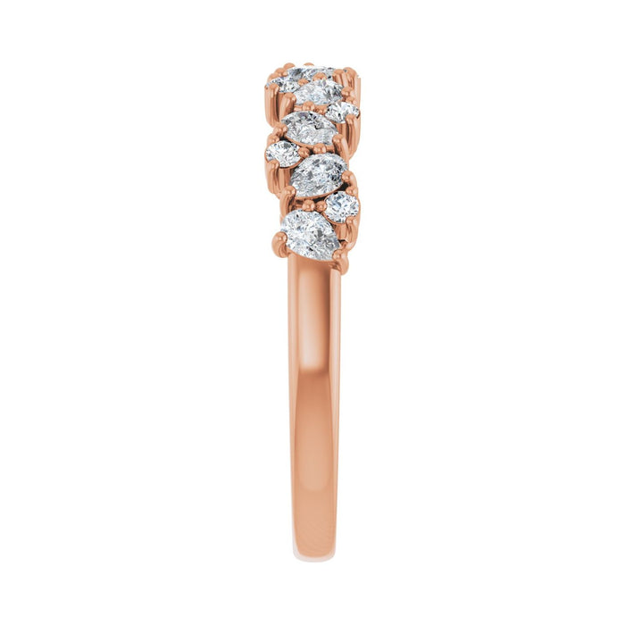 14K Rose Gold 5/8 CTW Lab-Grown Diamond Anniversary Band