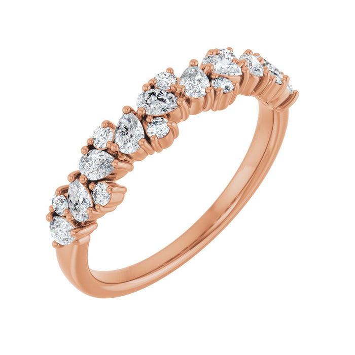 14K Rose Gold 5/8 CTW Lab-Grown Diamond Anniversary Band