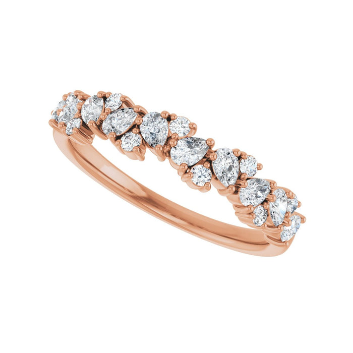 14K Rose Gold 5/8 CTW Lab-Grown Diamond Anniversary Band
