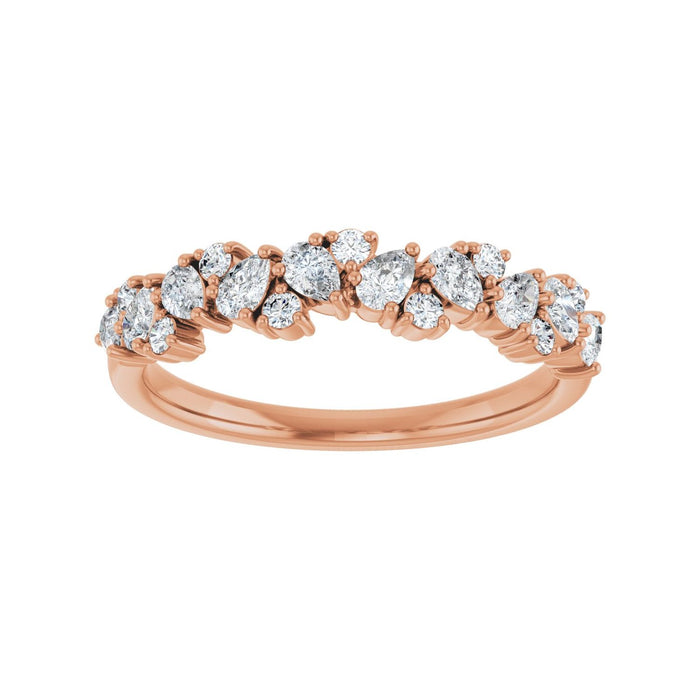 14K Rose Gold 5/8 CTW Lab-Grown Diamond Anniversary Band