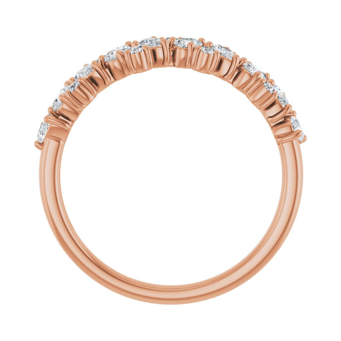 14K Rose Gold 5/8 CTW Lab-Grown Diamond Anniversary Band