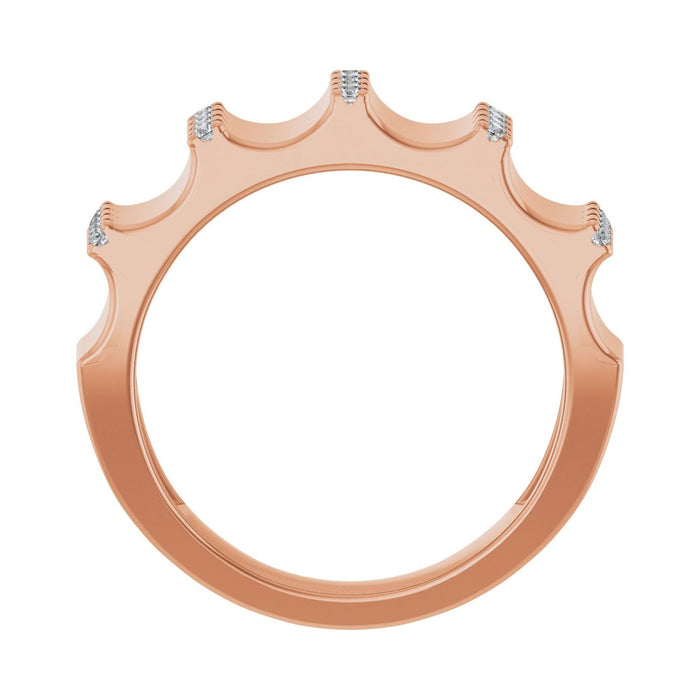 14K Rose Gold 1/3 CTW Lab-Grown Diamond Band