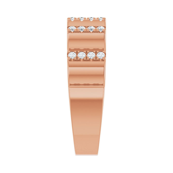 14K Rose Gold 1/3 CTW Lab-Grown Diamond Band