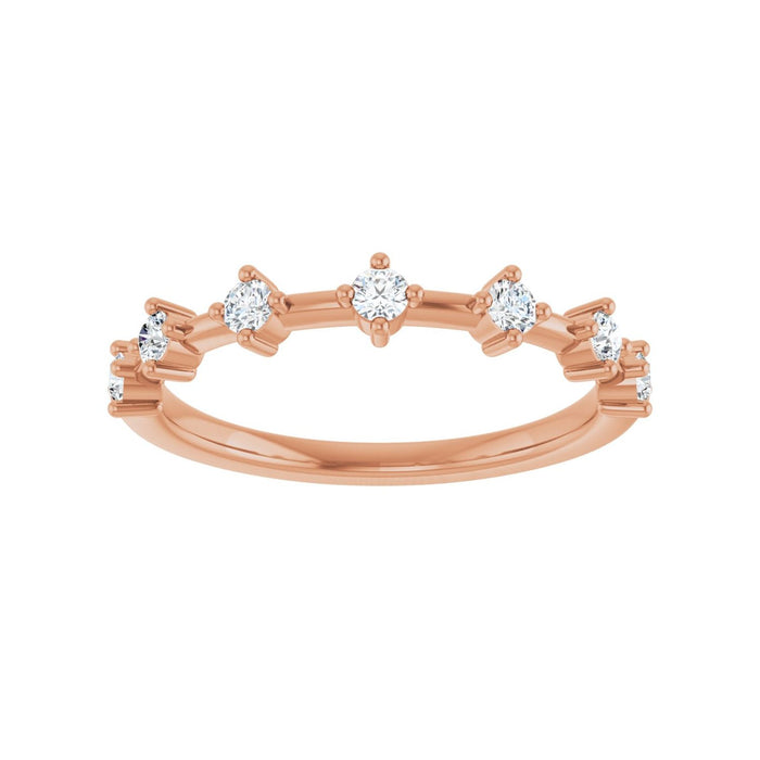 14K Rose Gold 1/4 CTW Lab-Grown Diamond Anniversary Band