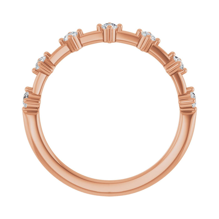 14K Rose Gold 1/4 CTW Lab-Grown Diamond Anniversary Band