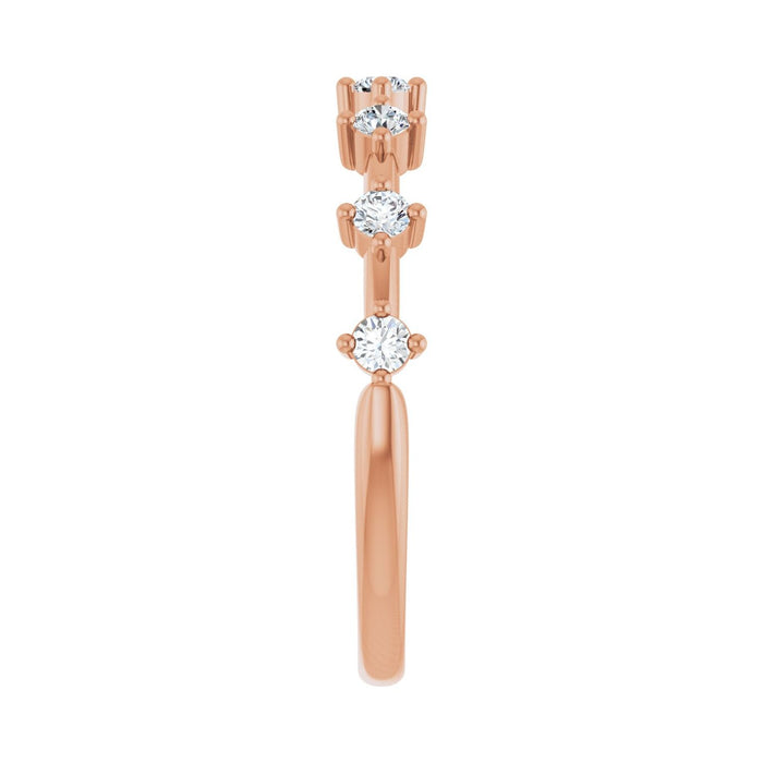 14K Rose Gold 1/4 CTW Lab-Grown Diamond Anniversary Band
