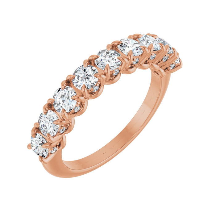 14K Rose Gold 1 1/4 CTW Lab-Grown Diamond Anniversary Band