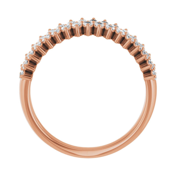 14K Rose Gold 1 CTW Lab-Grown Diamond Anniversary Band