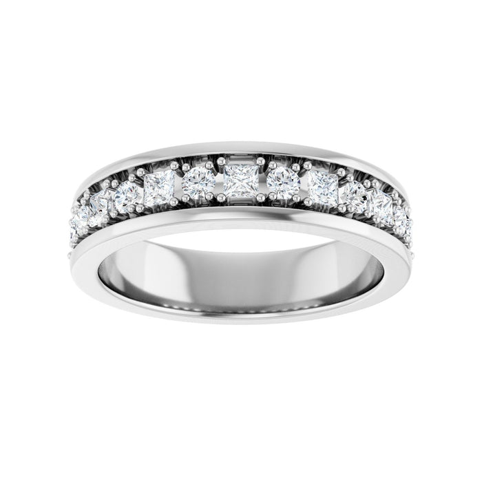 Platinum 7/8 CTW Lab-Grown Diamond Band