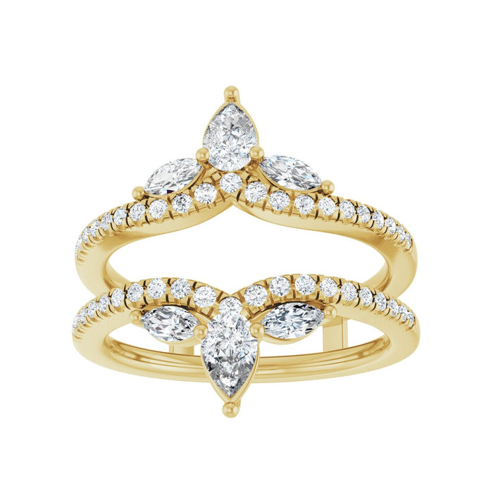 14K Yellow Gold 1 CTW Lab-Grown Diamond Ring Guard