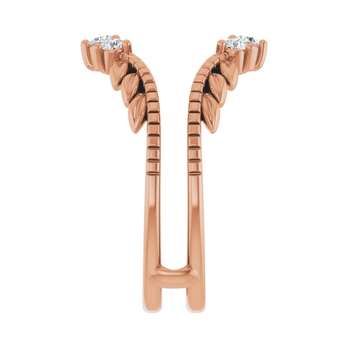 14K Rose Gold 1/3 CTW Lab-Grown Diamond Ring Guard